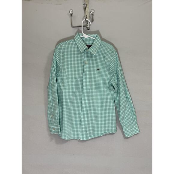 Vineyard Vines Boys Size 7 Whale Shirt Lot of 2 Button Down Long Sleeve Cotton - Picture 6 of 10